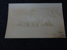 Social History Postcard WWI Soldiers with Field Artillery & Shells (RFA) - 11038