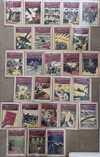RARE The Hotspur Comic Complete Year 1943 Nos. 454–479 Wartime WWII DC Thomson