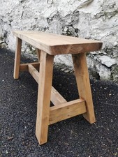 Milking Bench Seat Rustic