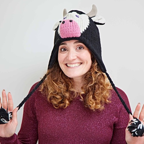Hand knitted woolly - woolly, cow