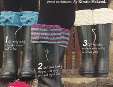 Welly Toppers Chunky KNITTING PATTERN - 1 Pattern Adapted For 3 Different Looks