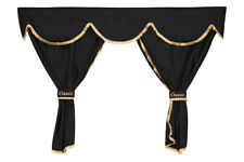 Set of 9 Black Curtains +