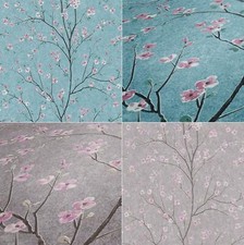 AS Creation Cherry Blossom Floral Flowers Trail Wallpaper Vinyl Texture Embossed