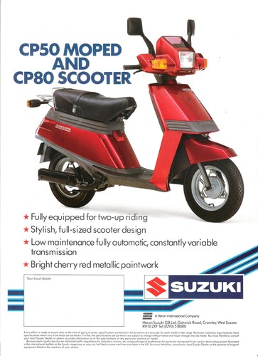 Suzuki cp50 sales brochure - sales,