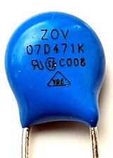 [2pcs] 07D471K METAL OXIDE VARISTOR, ZOV, EMC SUPPRESSION, 7D-471K-ref:A78