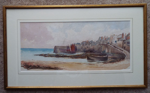 Coastal small harbour scene - harbour,