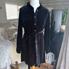 Zara Black Velvet Short Dress