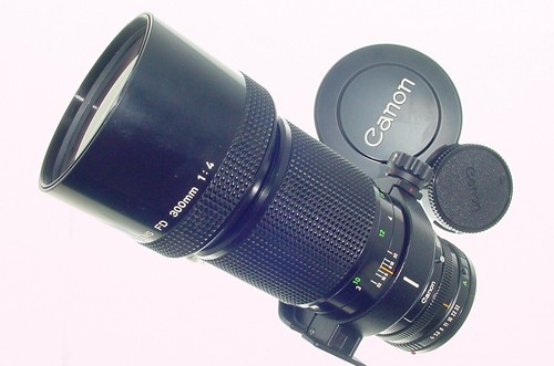 Canon 300mm fd telephoto - 300mm, f/4