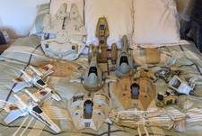 Vintage Star Wars job lot/bundle of ships/vehicles and miscellaneous spares