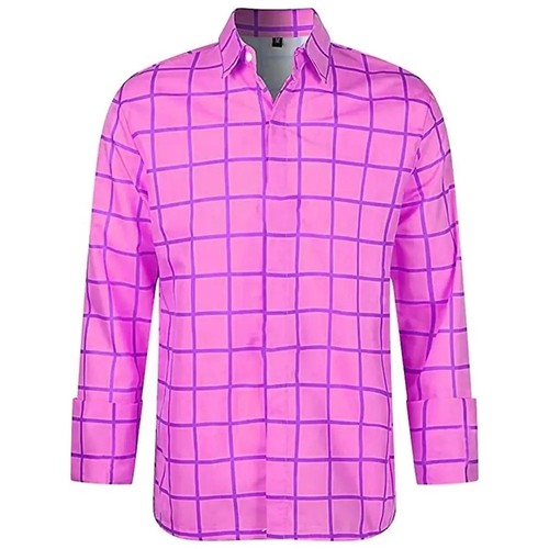 Men plaid print long - men's, sleeve