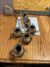 String of 6 Hanging Handmade