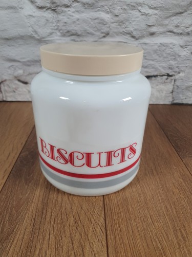 Candlelight milk glass biscuit - glass,