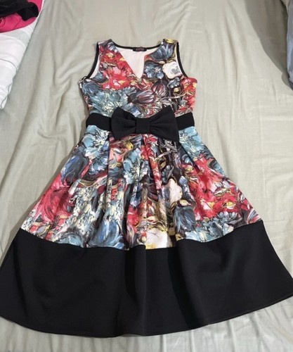 Evita floral black dress with - evita,