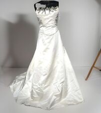 New  Alan Hannah Unusual Ivory Silk Wedding  Dress Size UK 10 RRP £1900