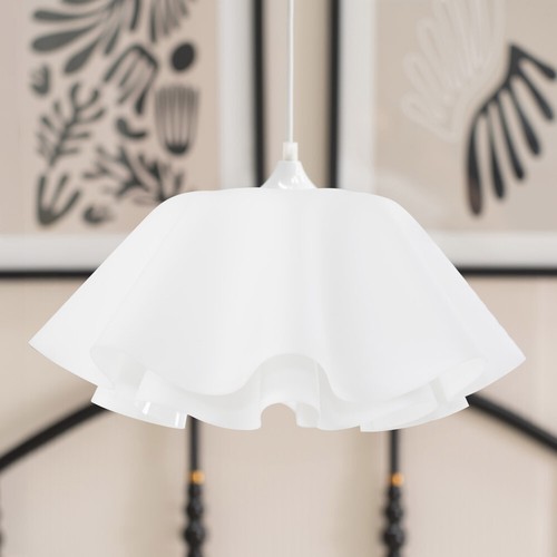 White easy fit lampshade - white,