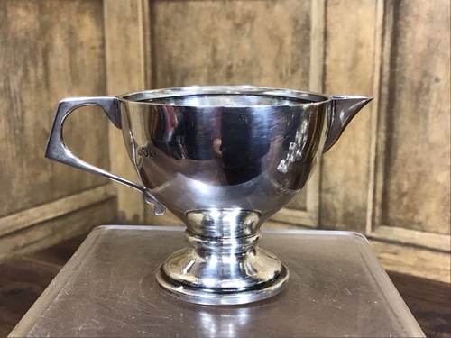 Antique solid silver cream - solid, /
