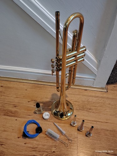 Trumpet with case and