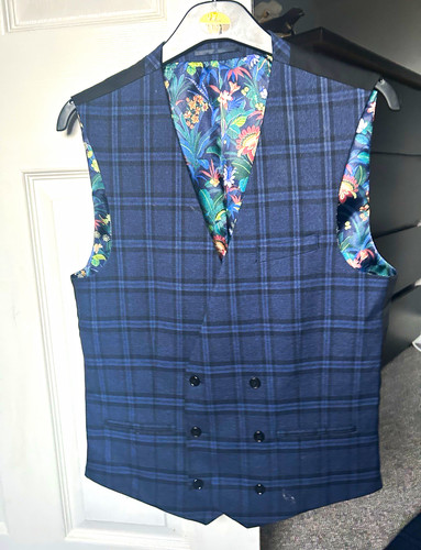 Next men blue check tweed - men's,