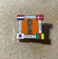 2010 WORLD CUP GROUP E RARE ENAMEL FOOTBALL SUPPORTERS BADGE