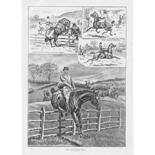 Victorian fox hunting scenes - hunting,