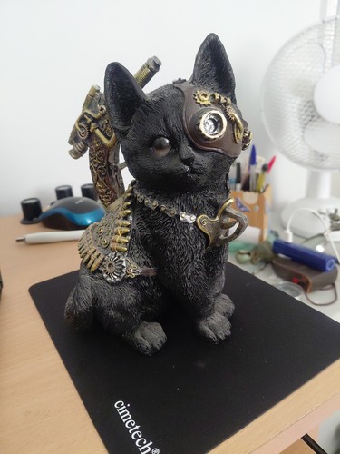 Steampunk gothic figurine - steampunk,