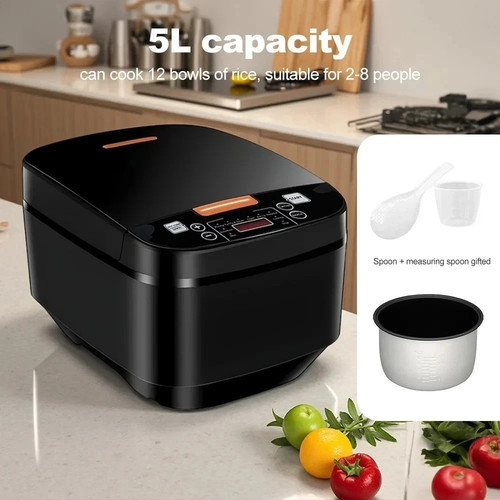 Smart electric rice cooker - 5l,