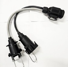 Ford Focus Transit 13 Pin To 7+7 Twin Socket Wiring Loom 400mm 1040860