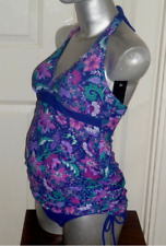 NEW Ladies Blue Floral Tankini