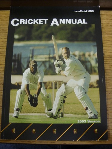 2003 cricket mcc marylebone - 2003, 'marylebone