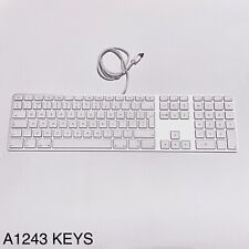 A1243 Apple Wired Keyboard with Numeric Pad 1x White Replacement Key & Hinge