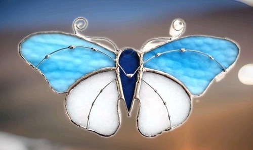Stained glass lead light - -, sky