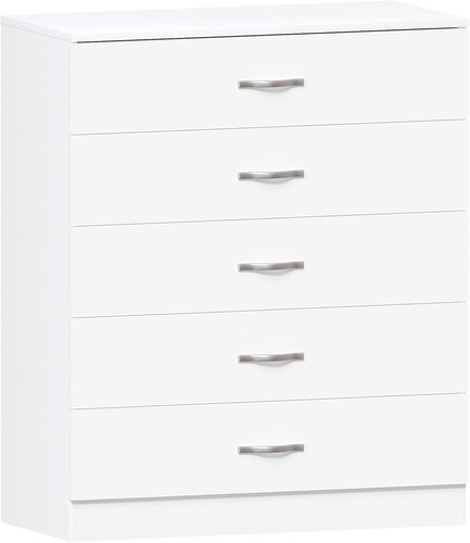 White drawer chest - white, bedroom