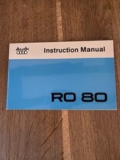 RO80 Audi Instruction Manual