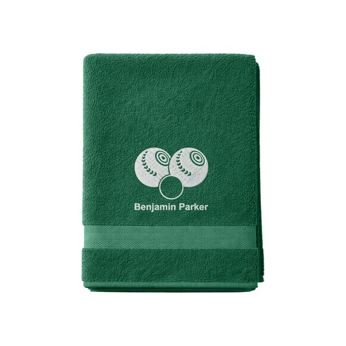 Personalised lawn bowls towel - personalised,