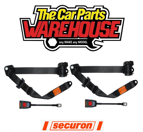 Two front securon - front, belt