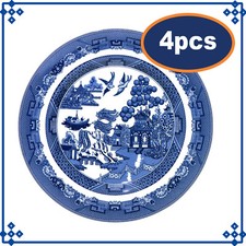 4-Set Blue Willow Dinner Plate