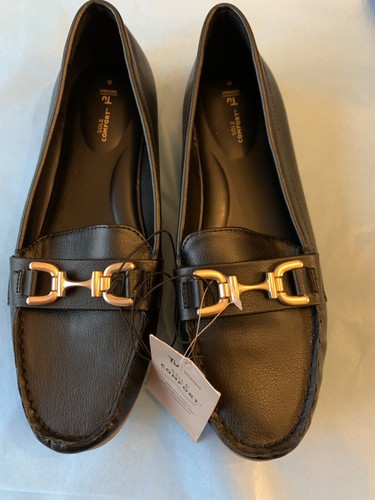 Bnwt black gold bar detail - black,
