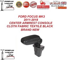 FOR FORD FOCUS MK3 2011-2018 CENTER  ARMREST CONSOLE CLOTH FABRIC TEXTILE NEW