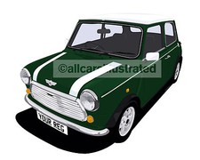 ROVER MINI COOPER CAR ART