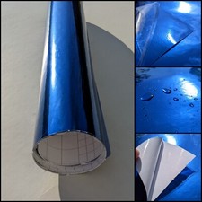 Mirror Chrome Blue Vinyl Wrap