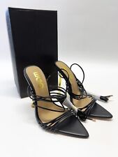 EGO JOY Black Lace Up Strappy