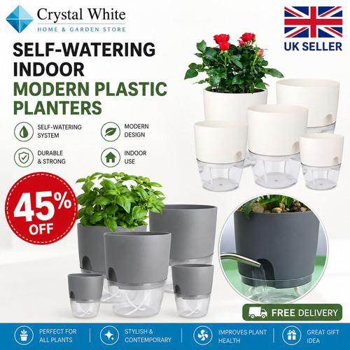 Modern plastic planter indoor - modern,