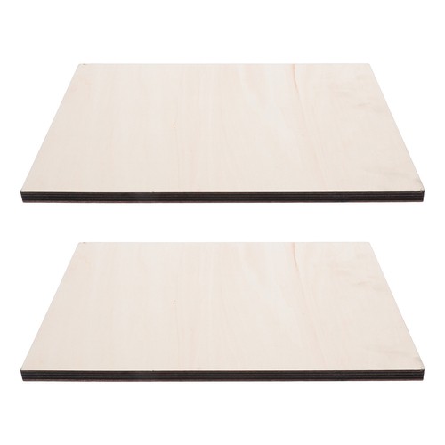 2pcs khaki linden wood panels - 2pcs,