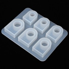 Silicone Ring Mold Square Head Modern Translucent DIY Hand Made Jewelry Mould