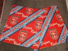 Official Vintage Arsenal Football Curtains set 90s