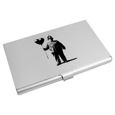 'Policeman Holding Heart Balloon' Business Card Holder (CH00050438)