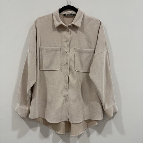 Zara women ivory corduroy - zara,