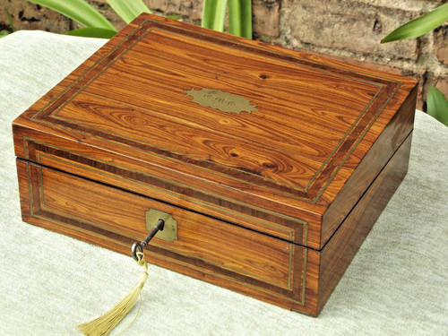 Rosewood writing slope - rosewood,