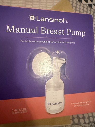 Lansinoh manual breast pump - breast,