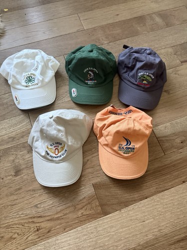 Open golf hats lot - us, 5